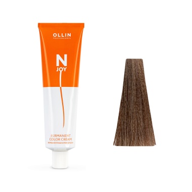 Ollin Professional Перманентная крем-краска для волос N-Joy, 9/53 блондин махагоново-золотистый, 100 мл купить
