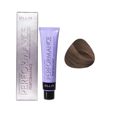 Ollin Professional Перманентная крем-краска с комплексом Performance, 7/7 русый коричневый, 60 мл купить