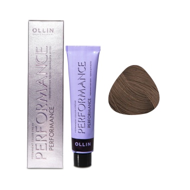 Ollin Professional Перманентная крем-краска с комплексом Performance, 8/73 светло-русый коричнево-золотистый, 60 мл купить