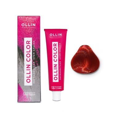 Ollin Professional Перманентная крем-краска для волос Color, 0/66 корректор красный, 100 мл купить