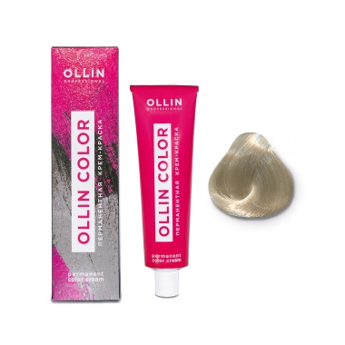 Ollin Professional Перманентная крем-краска для волос Color, 11/1 специальный блондин пепельный, 100 мл купить