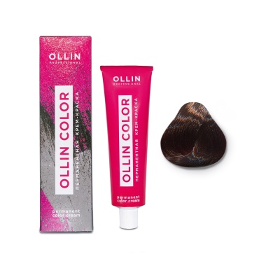 Ollin Professional Перманентная крем-краска для волос Color, 5/71 светлый шатен коричнево-пепельный, 100 мл купить