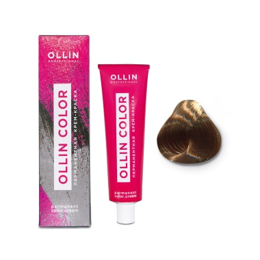 Ollin Professional Перманентная крем-краска для волос Color, 8/03 светло-русый прозрачно-золотистый, 100 мл купить