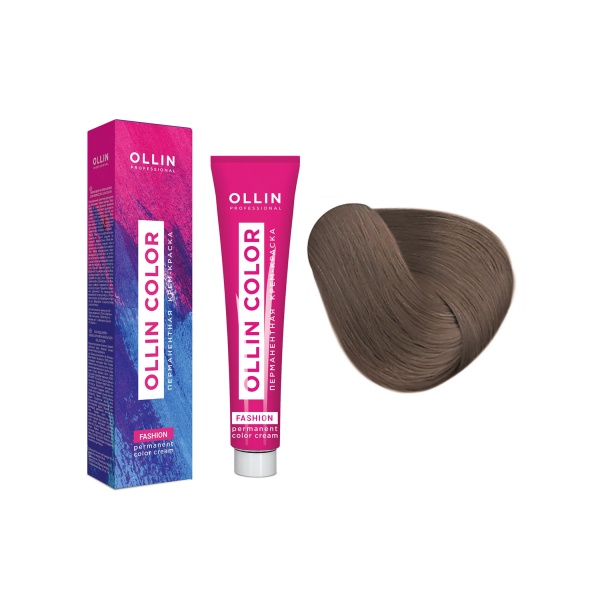 Ollin Professional Перманентная крем-краска для волос Color, 8/21 светло-русый фиолетово-пепельный, 100 мл купить