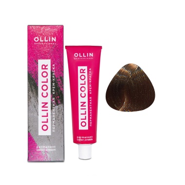 Ollin Professional Перманентная крем-краска для волос Color, 8/7 светло-русый коричневый, 60 мл купить