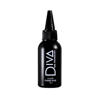 Diva База для гель-лака средне-твердая Rubber Base, 55 мл купить