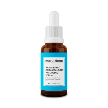 Maru.derm Сыворотка для ухода за кожей Hyaluronic Acid + Collagen AntiAging Serum, 30 мл купить