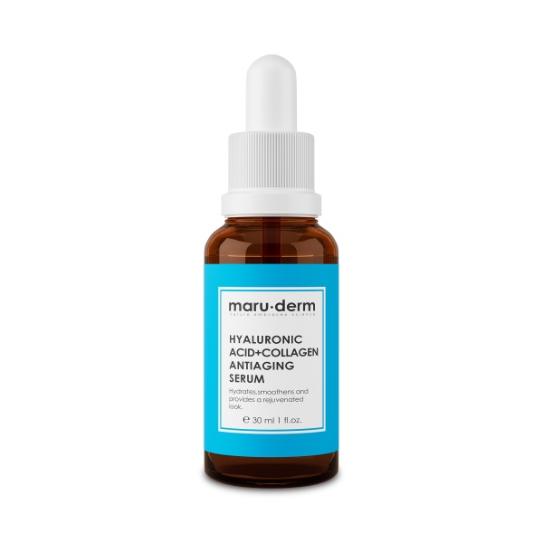 Maru.derm Сыворотка для ухода за кожей Hyaluronic Acid + Collagen AntiAging Serum, 30 мл купить