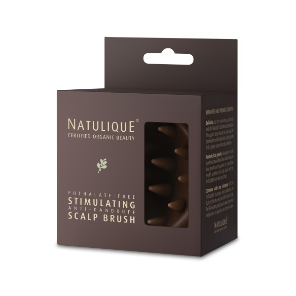 Natulique Щетка массажная Stimulating Scalp Brush, силиконовая купить
