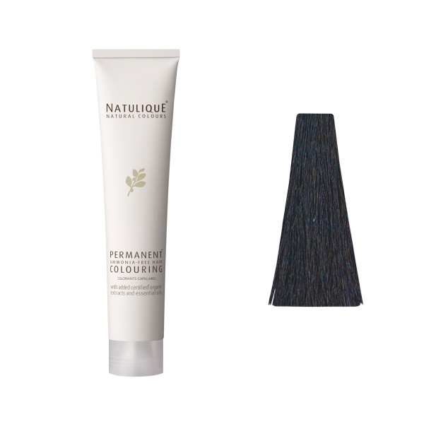 Natulique Краситель для волос без аммиака Permanent Ammonia-Free Hair Colouring, 1.01 Темно-Синий Midnight Blue, 75 мл купить