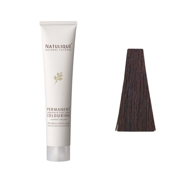 Natulique Краситель для волос без аммиака Permanent Ammonia-Free Hair Colouring, 4.0 средне-Коричневый Medium Brown, 75 мл купить