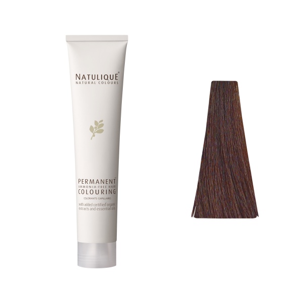 Natulique Краситель для волос без аммиака Permanent Ammonia-Free Hair Colouring, 4.3 Темно-Коричневый золотистый Dark Golden Brown, 75 мл купить