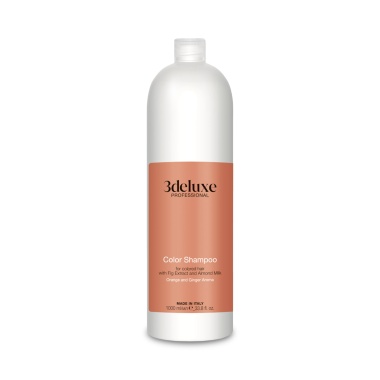 3Deluxe Professional Шампунь для сохранения цвета и блеска окрашенных волос с экстрактом инжира и миндальным молочком Color Shampoo, 1000 мл купить