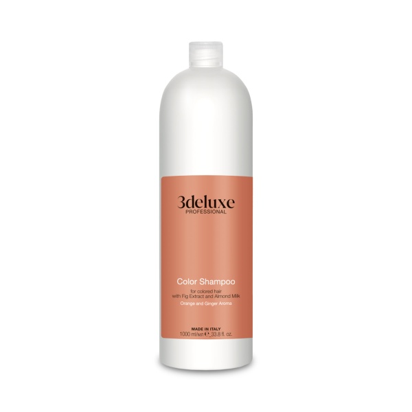 3Deluxe Professional Шампунь для сохранения цвета и блеска окрашенных волос с экстрактом инжира и миндальным молочком Color Shampoo, 1000 мл купить