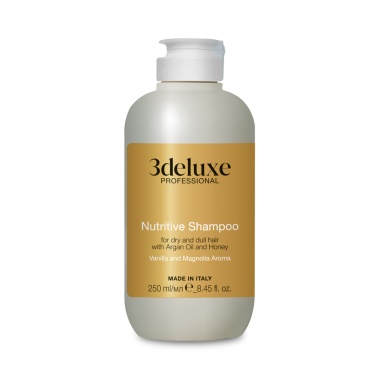 3Deluxe Professional Шампунь питательный для сухих и ослабленных волос с мёдом и маслом арганы Nutritive Shampoo, 250 мл купить