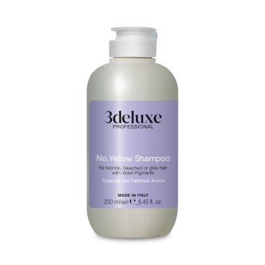 3Deluxe Professional Шампунь антижелтый для светлых, осветленных, мелированных и седых волос No.Yellow Shampoo, 250 мл купить