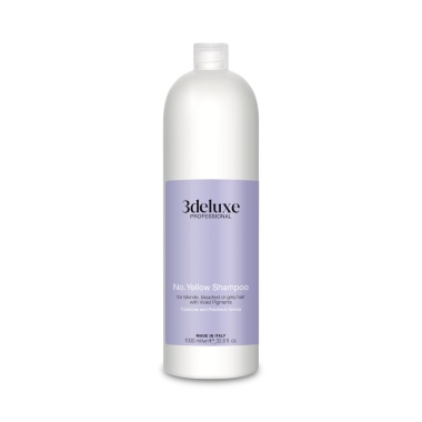 3Deluxe Professional Шампунь антижелтый для светлых, осветленных, мелированных и седых волос No.Yellow Shampoo, 1000 мл купить