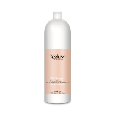 3Deluxe Professional Шампунь-филлер для поврежденных волос с растительным кератином и гиалуроновой кислотой Filler Shampoo, 1000 мл купить