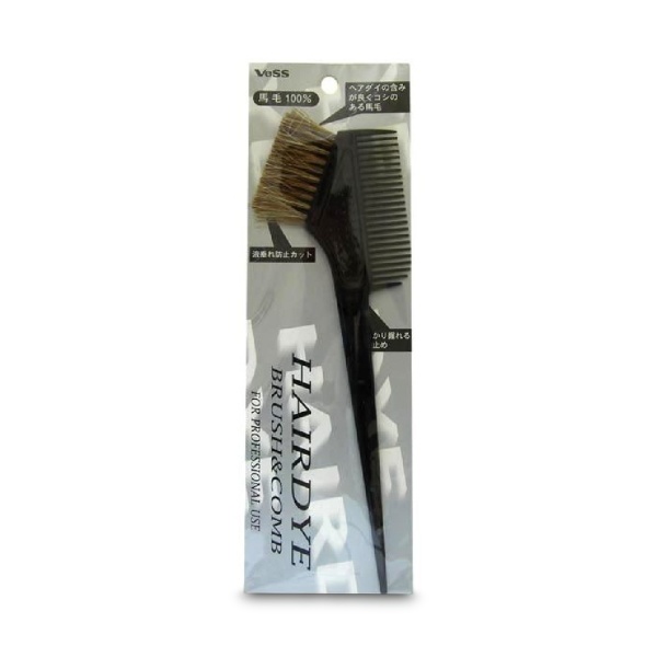 Vess Гребень c щеткой для профессионального окрашивания волос Hairdye Brush And Comb, большой купить