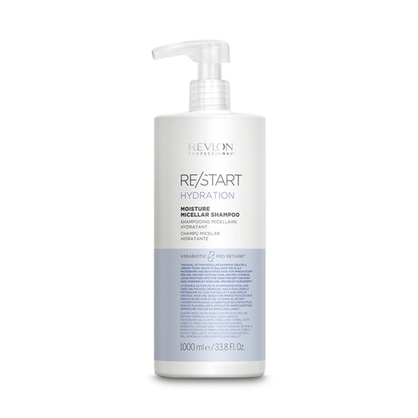 Revlon Professional Мицеллярный шампунь для нормальных и сухих волос Restart Hydration Moisture, 1000 мл купить