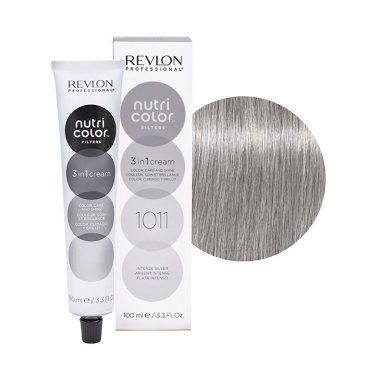 Revlon Professional Прямой краситель без аммиака Nutri Color Filters, 1011 Интенсивное Серебро, 100 мл купить