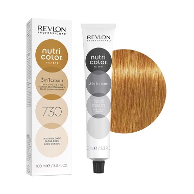 Revlon Professional Прямой краситель без аммиака Nutri Color Filters, 730 Золотистый Блондин, 100 мл купить