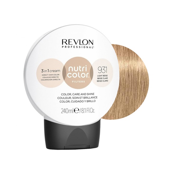 Revlon Professional Прямой краситель без аммиака Nutri Color Filters, 931 Светло-Бежевый, 240 мл купить