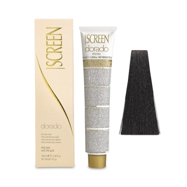 Screen Краска для волос Dorado Hair Color Cream, 3N 3.0 темно Коричневые , 100 мл купить