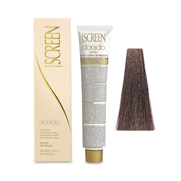 Screen Краска для волос Dorado Hair Color Cream, 8DM 8.35 Cipria Light Blonde Пудровый светлый блондин, 100 мл купить