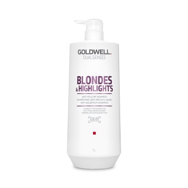 Goldwell Шампунь против желтизны для осветленных волос Dualsenses Blondes & Highlights, 1000 мл купить