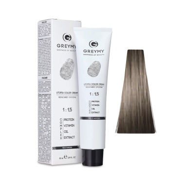 Greymy Перманентный крем краситель Utopia Color Cream, 6BP Жемчужно-коричневый Темно-русый, 60 мл купить