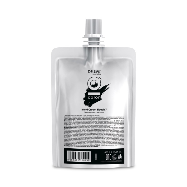 Dewal Cosmetics Обесцвечивающий крем IQ Color Blond Cream Bleach 7, 500 гр купить