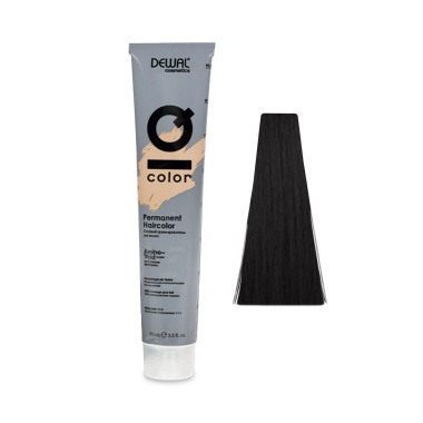 Dewal Cosmetics Краситель перманентный IQ Color, 1.1, Иссиня-черный, 90 мл купить
