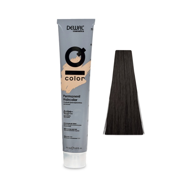 Dewal Cosmetics Краситель перманентный IQ Color, 4.1, Пепельный брюнет, 90 мл купить