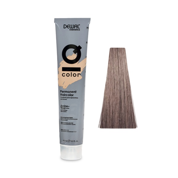 Dewal Cosmetics Краситель перманентный IQ Color, 8.1, Светлый пепельный блондин, 90 мл купить