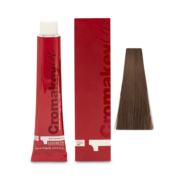 Emsibeth Крем-Краска Cromakey-In Multibenefit, 6,34 Dark Golden Copper Blonde Темно-Золотой Медный Блонд, 100 мл купить