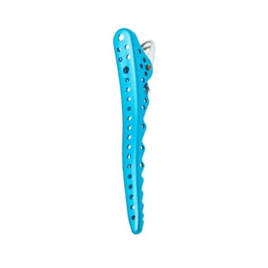 Y.S.Park Парикмахерские зажимы для волос Shark Clip YS-13*8, 8 шт, светло-голубой металлик купить