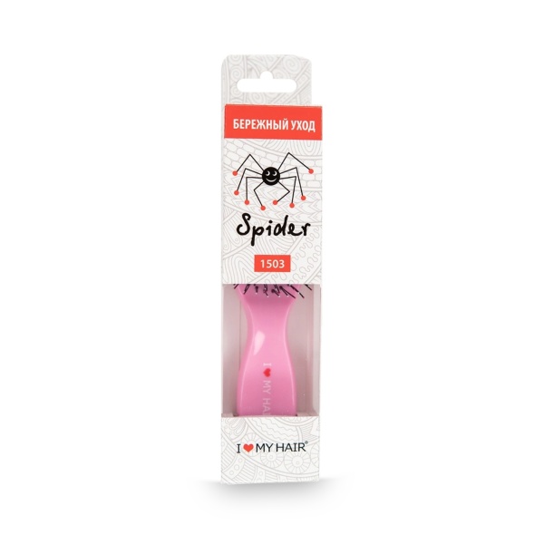 I ♥ my hair Парикмахерская щетка Spider 1503, розовая, S купить