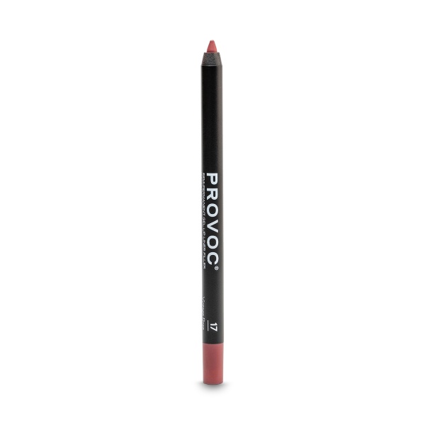 Provoc Полуперманентный гелевый карандаш для губ Gel Lip Liner, 017 Vintage Rose коричнево-малиновый, 1,2 гр купить