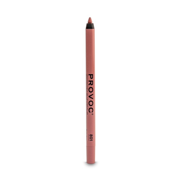 Provoc Полуперманентный гелевый карандаш для губ Gel Lip Liner, 801 Rozie Pose лилово-бежевый нюд, 1.2 гр купить