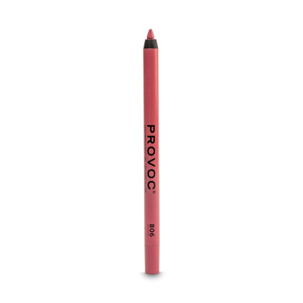 Provoc Полуперманентный гелевый карандаш для губ Gel Lip Liner, 806 Roziz лилово-розовый нюд, 1.2 гр купить