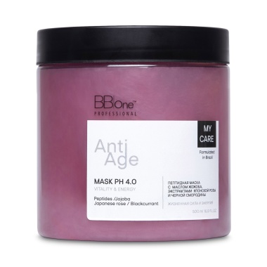 BB One Маска пептидная Anti-Age Mask Vitality & Energy, 500 мл купить