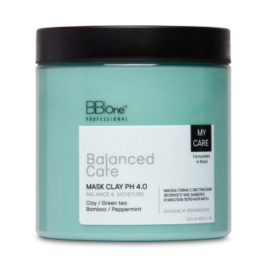 BB One Органическая глина-маска Balanced care Organic clay Balance & Moisture, 500 мл купить
