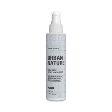 Urban Nature Спрей-концентрат для увлажнения и блеска волос Aqua Shine Spray Concentrate, 200 мл купить