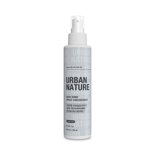 Urban Nature Спрей-концентрат для увлажнения и блеска волос Aqua Shine Spray Concentrate, 200 мл купить