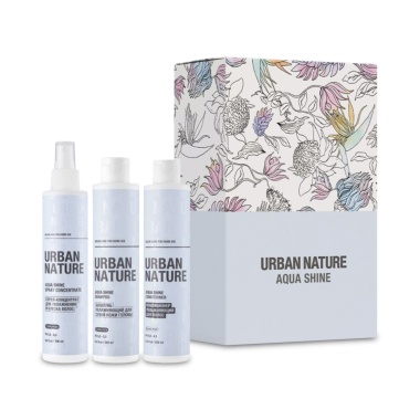 Urban Nature Набор для волос Увлажнение и блеск Aqua Shine Care Set, 700 мл купить