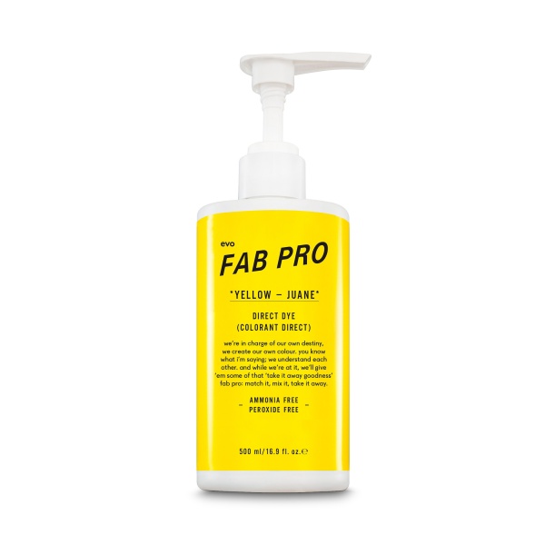Fab Pro by evo Пигмент-гель Direct Dye, Желтый Yellow, 500 мл купить