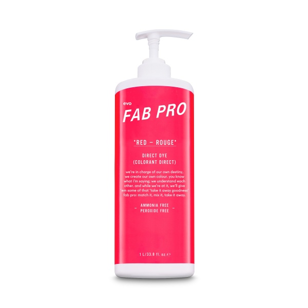 Fab Pro by evo Пигмент-гель Direct Dye, Красный Red, 500 мл купить