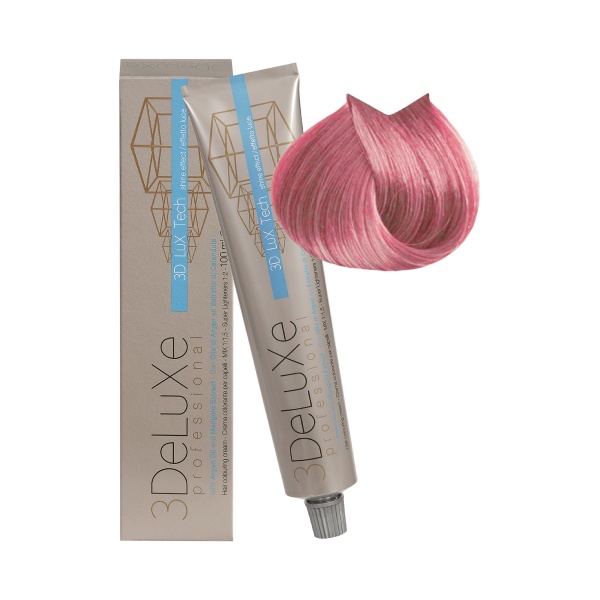 3Deluxe Professional Крем-краска для волос, Розовый, 100 мл купить