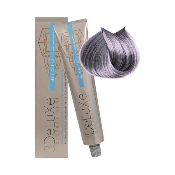 3Deluxe Professional Крем-краска для волос, 8.12 светлый блондин пепельно-перламутровый, 100 мл купить